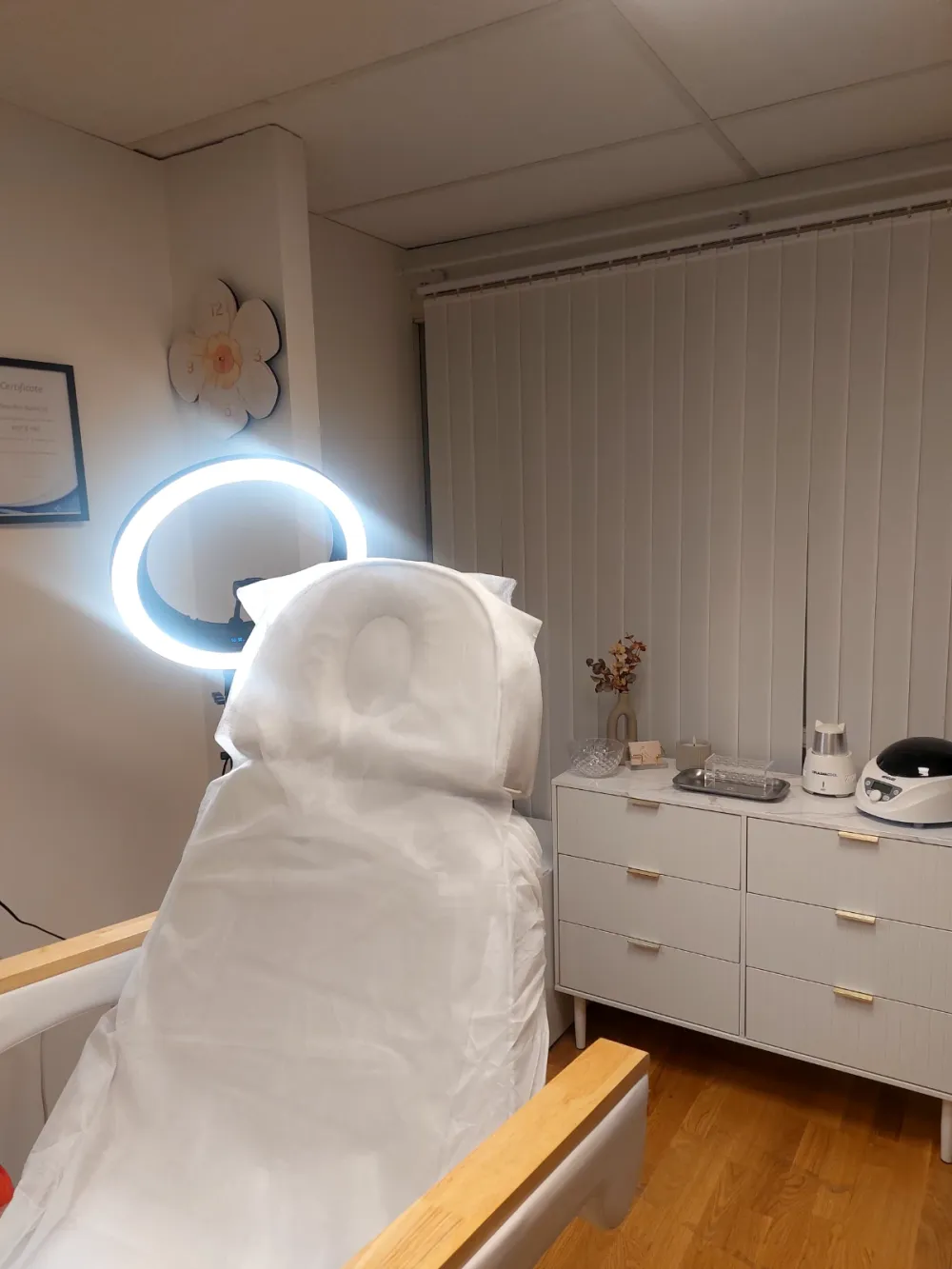 Behandlingsstolen på kliniken