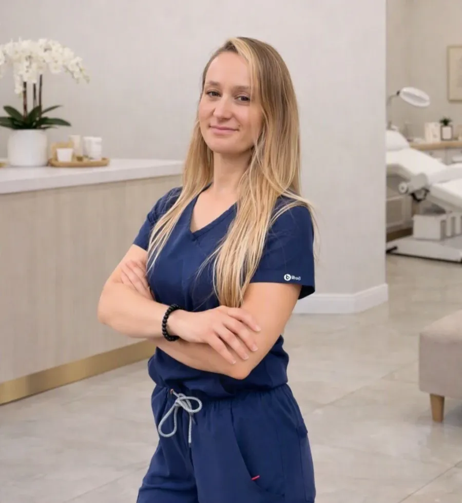 Nevshan, legitimerad sjuksköterska, på kliniken